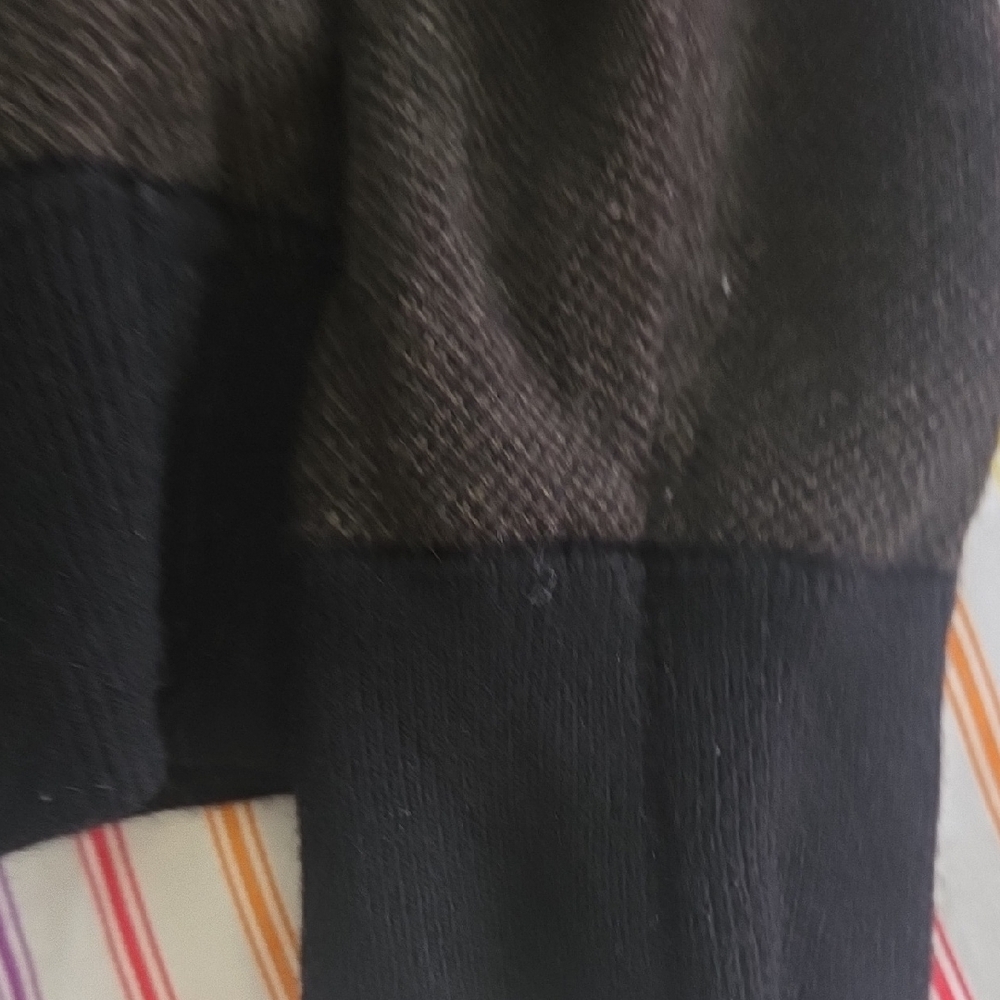 Banana Republic Men's Dark Brown and Black Bomber Jacket - Picture 5 of 14